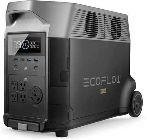 ECOFLOW DELTA PRO Portable Power Station - 3600W Output; 3600 Wh Battery; 1600W Solar -Int Socket